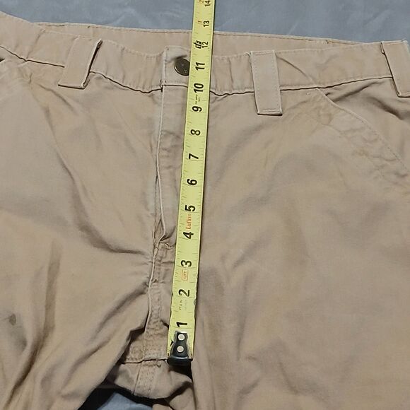 Carhartt Pants Mens 32x30 Beige Cargo Carpenter B151 DKH Loose Original Fit Work - Picture 10 of 15